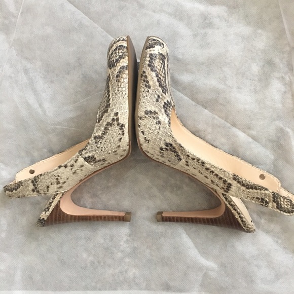 Coach ALMA Python Slingback Heels - Picture 7 of 7